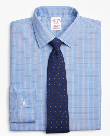 Traditional Extra-Relaxed-Fit Dress Shirt, Non-Iron Glen Plaid, image 1