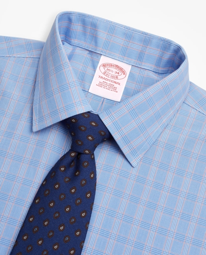 Traditional Extra-Relaxed-Fit Dress Shirt, Non-Iron Glen Plaid, image 2