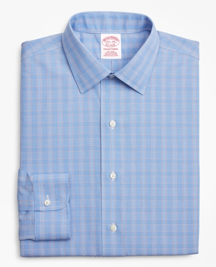 Traditional Extra-Relaxed-Fit Dress Shirt, Non-Iron Glen Plaid, image 4