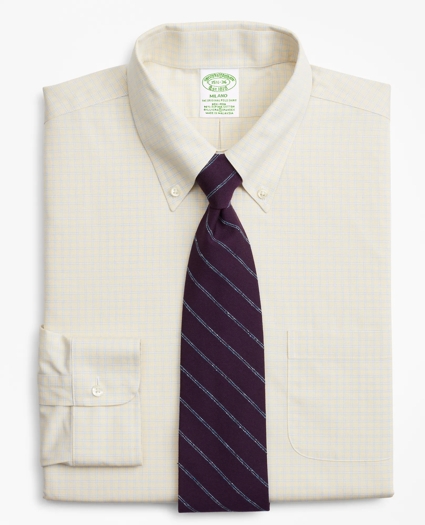 Stretch Milano Slim-Fit Dress Shirt, Non-Iron Check, image 1