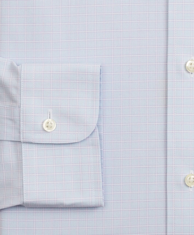 Stretch Milano Slim-Fit Dress Shirt, Non-Iron Check, image 3