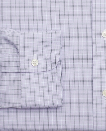 Stretch Milano Slim-Fit Dress Shirt, Non-Iron Check, image 3