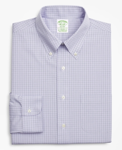 Stretch Milano Slim-Fit Dress Shirt, Non-Iron Check, image 4