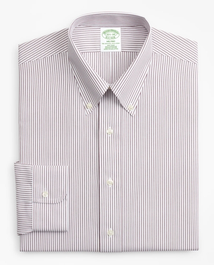 Milano Slim-Fit Dress Shirt, Non-Iron Stripe, image 4