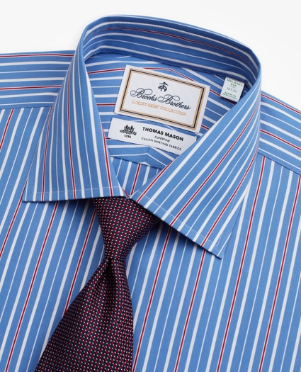 Luxury Collection Milano Slim-Fit Dress Shirt, Franklin Spread Collar Multi-Stripe, image 2