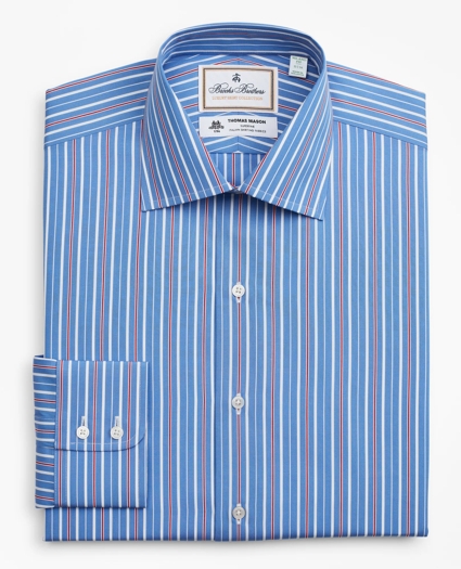 Luxury Collection Milano Slim-Fit Dress Shirt, Franklin Spread Collar Multi-Stripe, image 4