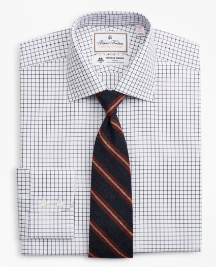Luxury Collection Madison Relaxed-Fit Dress Shirt, Franklin Spread Collar Fine Windowpane, image 1
