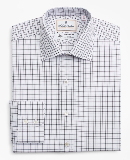 Luxury Collection Madison Relaxed-Fit Dress Shirt, Franklin Spread Collar Fine Windowpane, image 4