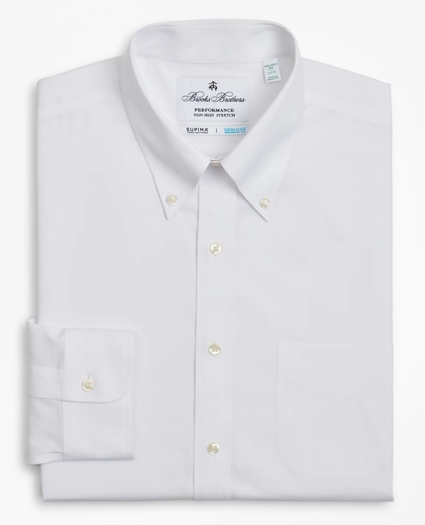 Milano Slim Fit Dress Shirt, Performance Non-Iron with COOLMAX®, Button-Down Collar Broadcloth, image 5