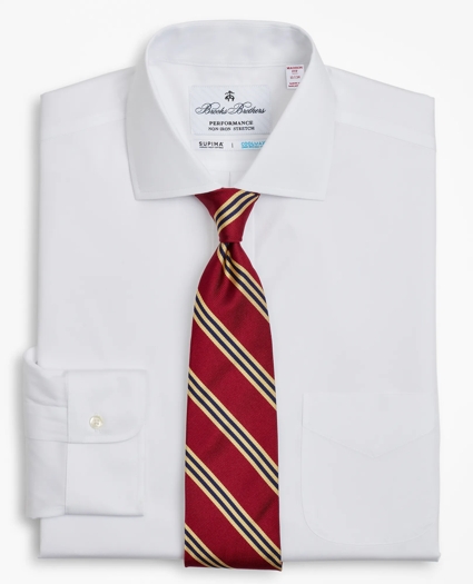 Madison Relaxed-Fit Dress Shirt, Performance Non-Iron with COOLMAX®, English Spread Collar Broadcloth, image 2