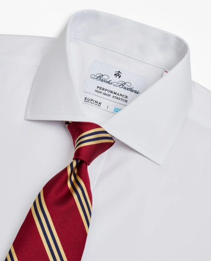 Madison Relaxed-Fit Dress Shirt, Performance Non-Iron with COOLMAX®, English Spread Collar Broadcloth, image 3