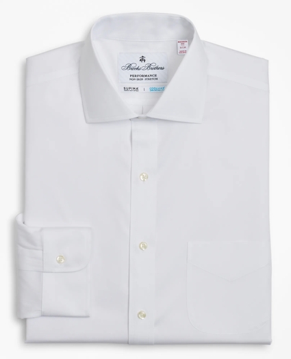 Madison Relaxed-Fit Dress Shirt, Performance Non-Iron with COOLMAX®, English Spread Collar Broadcloth, image 5
