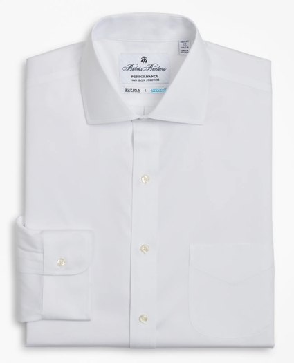 Regent Regular-Fit Dress Shirt, Performance Non-Iron with COOLMAX®, English Spread Collar Broadcloth, image 5