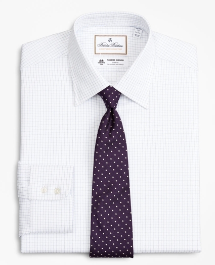Luxury Collection Regent Regular-Fit Dress Shirt, Franklin Spread Collar Fine Windowpane, image 1