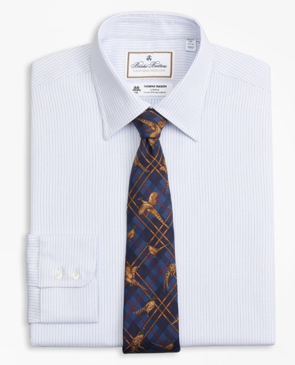 Luxury Collection Regent Regular-Fit Dress Shirt, Franklin Spread Collar Textured Stripe, image 1