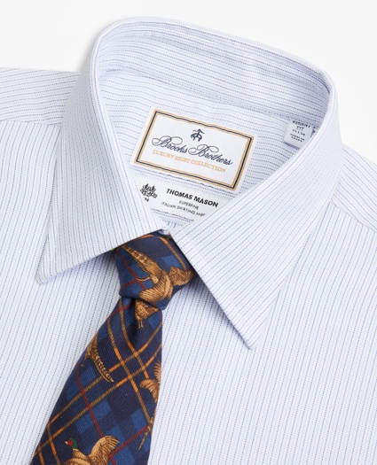 Luxury Collection Regent Regular-Fit Dress Shirt, Franklin Spread Collar Textured Stripe, image 2