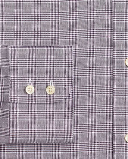 Regent Regular-Fit Dress Shirt, Non-Iron Royal Oxford Glen Plaid, image 3