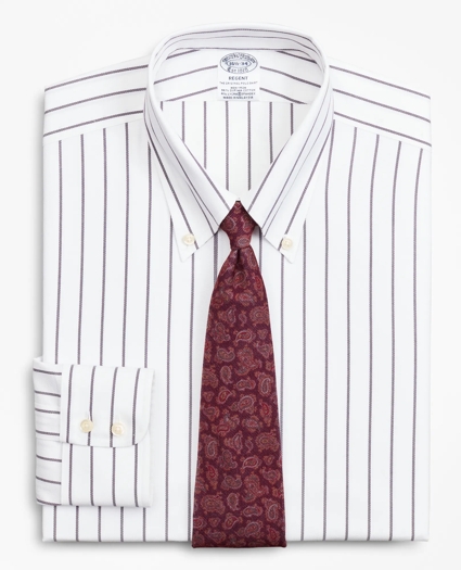 Regent Regular-Fit Dress Shirt, Non-Iron Royal Oxford Stripe, image 1