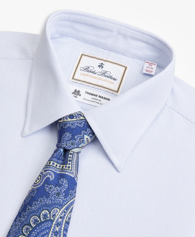 Luxury Collection Madison Relaxed-Fit Dress Shirt, Franklin Spread Collar Broken Stripe, image 2