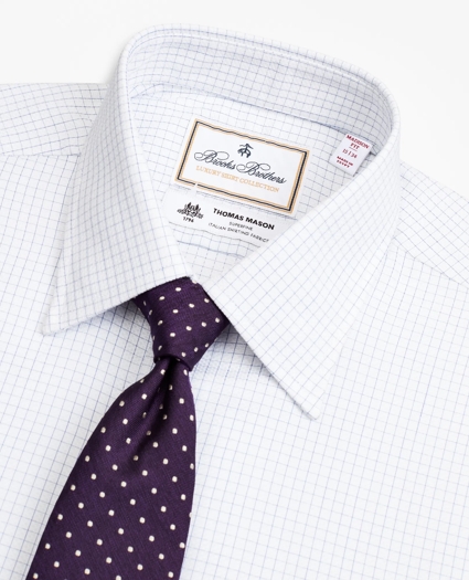 Luxury Collection Madison Relaxed-Fit Dress Shirt, Franklin Spread Collar Fine Windowpane, image 2