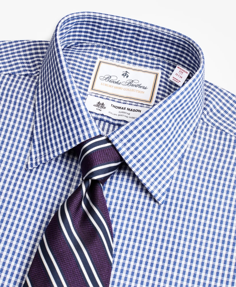 Luxury Collection Madison Relaxed-Fit Dress Shirt, Franklin Spread Collar Gingham, image 2