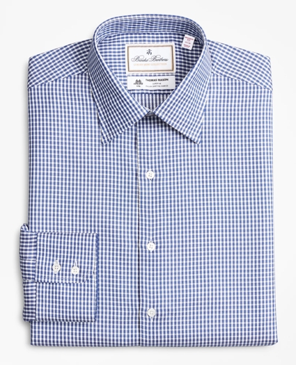 Luxury Collection Madison Relaxed-Fit Dress Shirt, Franklin Spread Collar Gingham, image 4