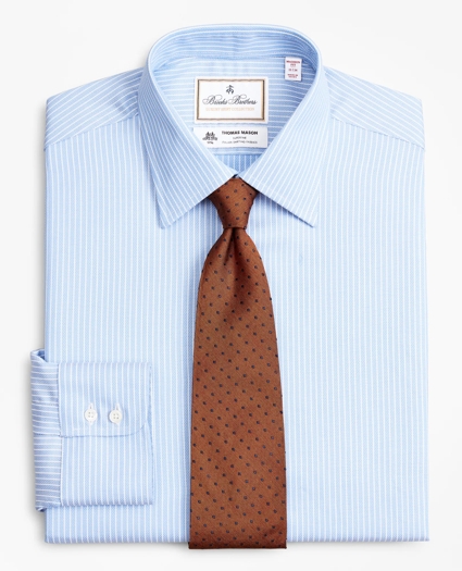 Luxury Collection Madison Relaxed-Fit Dress Shirt, Franklin Spread Collar Ground Stripe, image 1