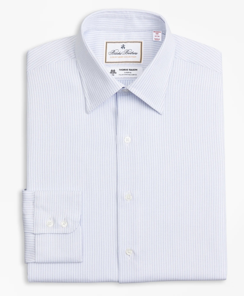 Luxury Collection Madison Relaxed-Fit Dress Shirt, Franklin Spread Collar  Textured Stripe, image 4