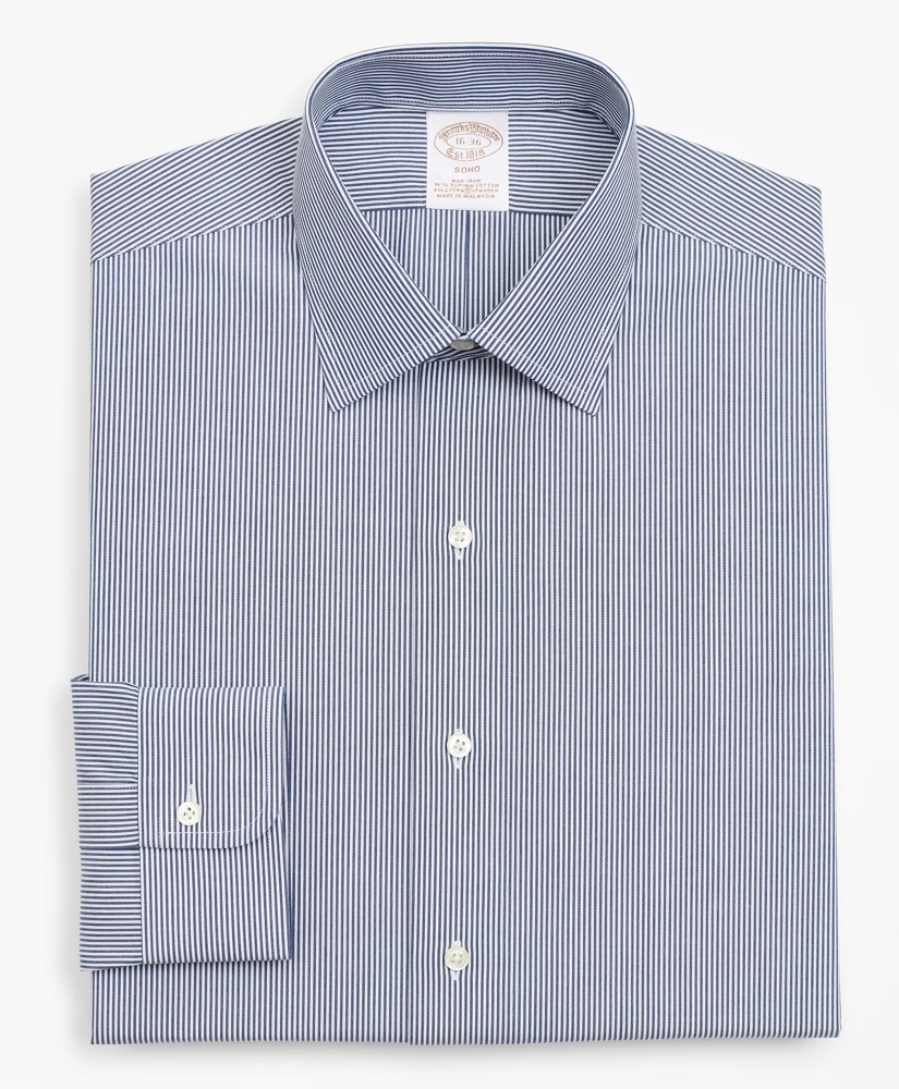 Stretch Soho Extra-Slim Fit Dress Shirt, Non-Iron Stripe, image 4