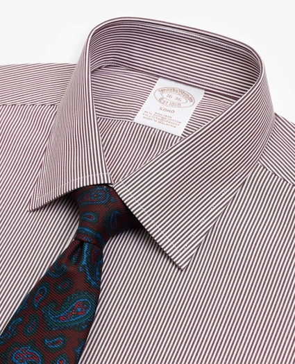 Stretch Soho Extra-Slim Fit Dress Shirt, Non-Iron Stripe, image 2