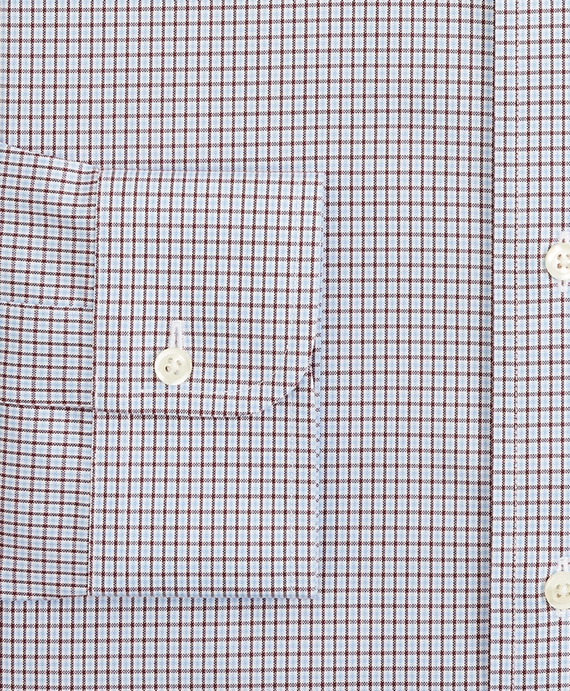 Stretch Milano Slim-Fit Dress Shirt, Non-Iron Check, image 3