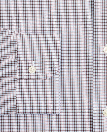 Stretch Milano Slim-Fit Dress Shirt, Non-Iron Check, image 3