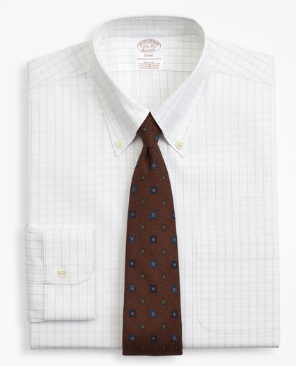 Stretch Soho Extra- Slim-Fit Dress Shirt, Non-Iron Windowpane, image 1