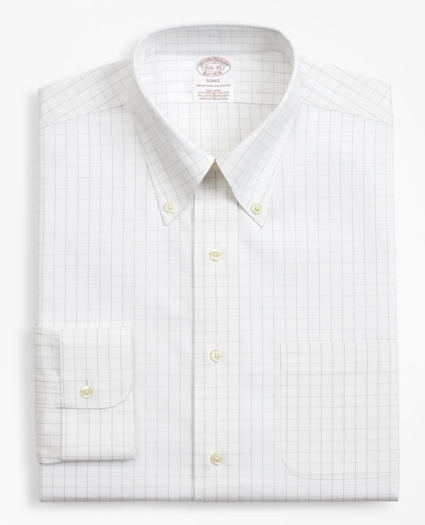 Stretch Soho Extra- Slim-Fit Dress Shirt, Non-Iron Windowpane, image 4