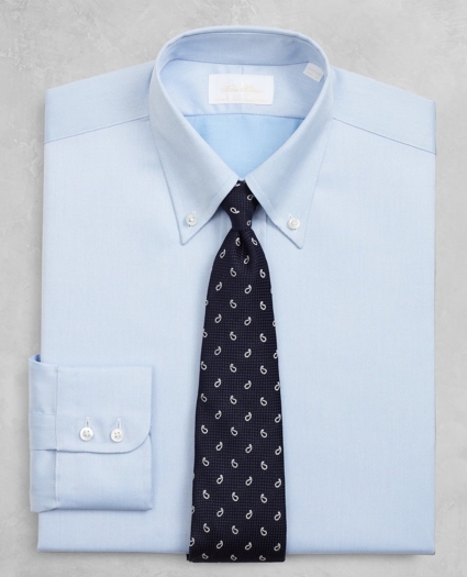 Golden Fleece® Regent Regular-Fit Dress Shirt, Button-Down Collar Blue Dobby, image 1