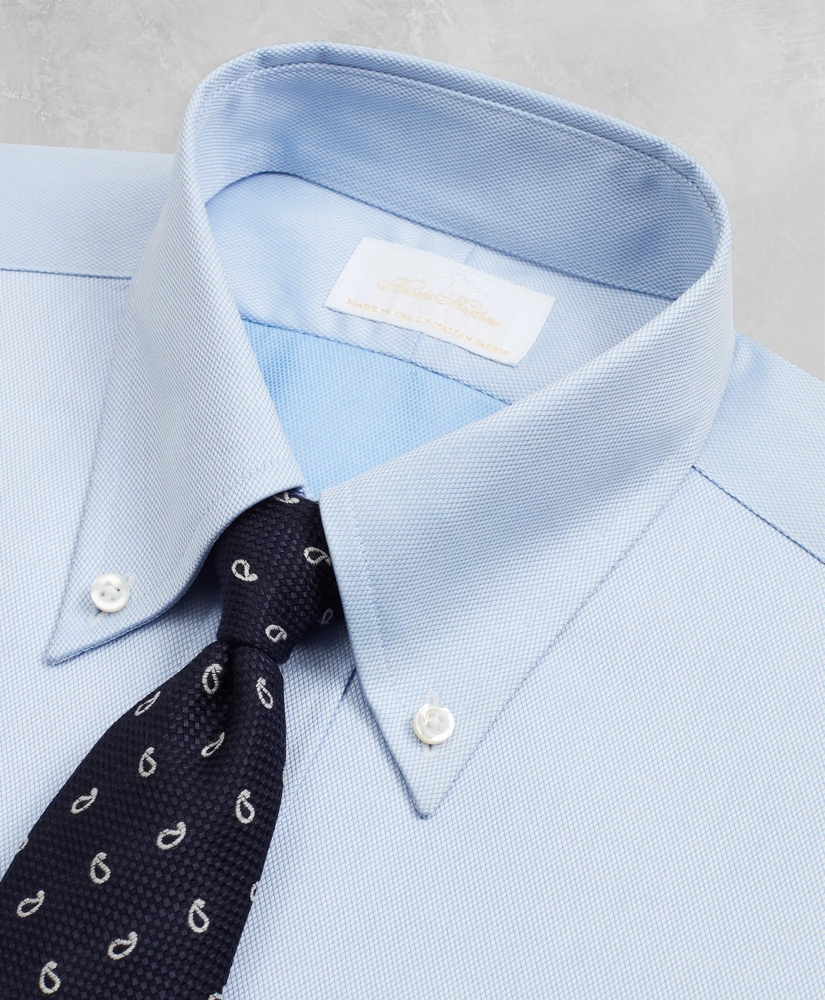 Golden Fleece® Regent Regular-Fit Dress Shirt, Button-Down Collar Blue Dobby, image 2