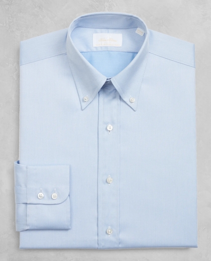 Golden Fleece® Regent Regular-Fit Dress Shirt, Button-Down Collar Blue Dobby, image 4