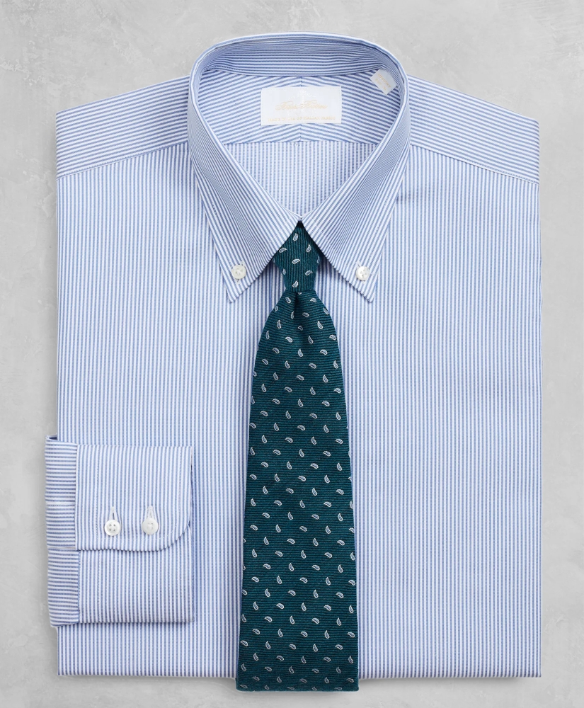 Golden Fleece® Regent Regular-Fit Dress Shirt, Button-Down Collar Stripe Dobby, image 2
