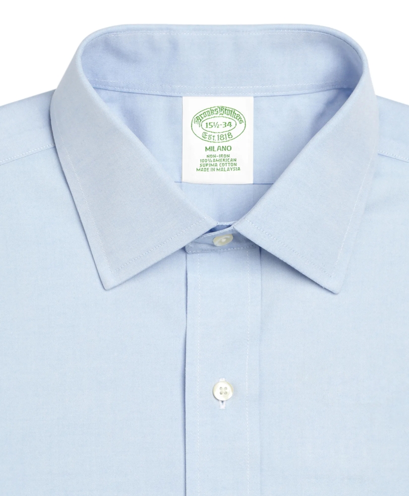 Milano Slim-Fit Dress Shirt, Non-Iron Spread Collar