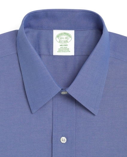 Milano Slim-Fit Dress Shirt, Non-Iron Point Collar, image 2
