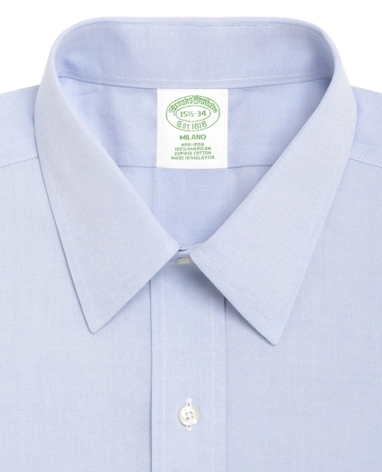 Milano Slim-Fit Dress Shirt, Non-Iron Point Collar, image 2