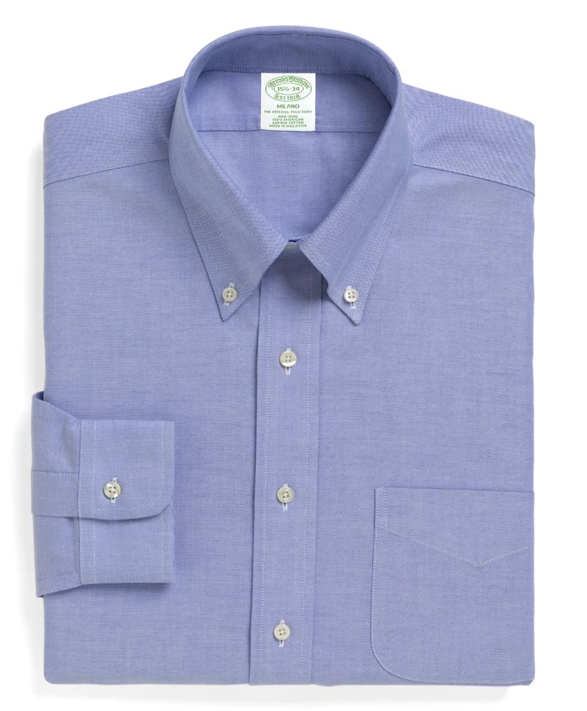 Brooks Brothers Cool Milano Slim-Fit Dress Shirt, Non-Iron Button-Down Collar, image 4