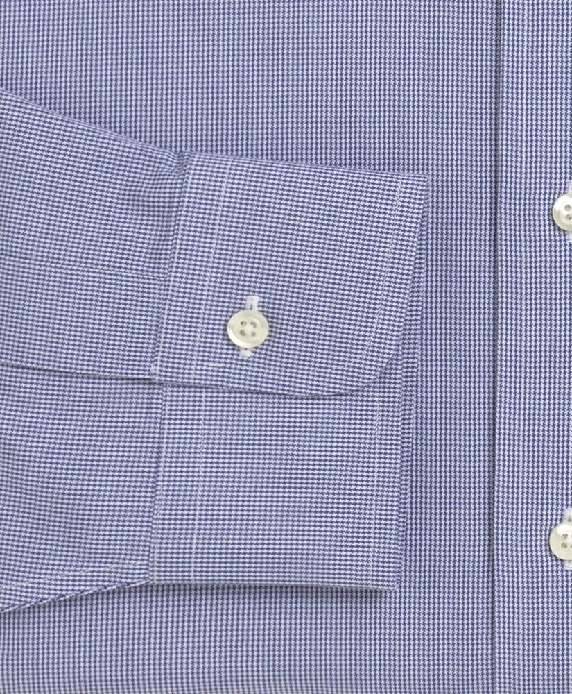 Milano Slim-Fit Dress Shirt, Non-Iron Houndstooth, image 3