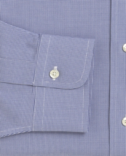 Milano Slim-Fit Dress Shirt, Non-Iron Houndstooth, image 3