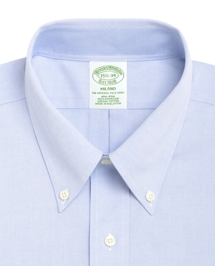 Milano Slim-Fit Dress Shirt, Non-Iron Button-Down Collar, image 2