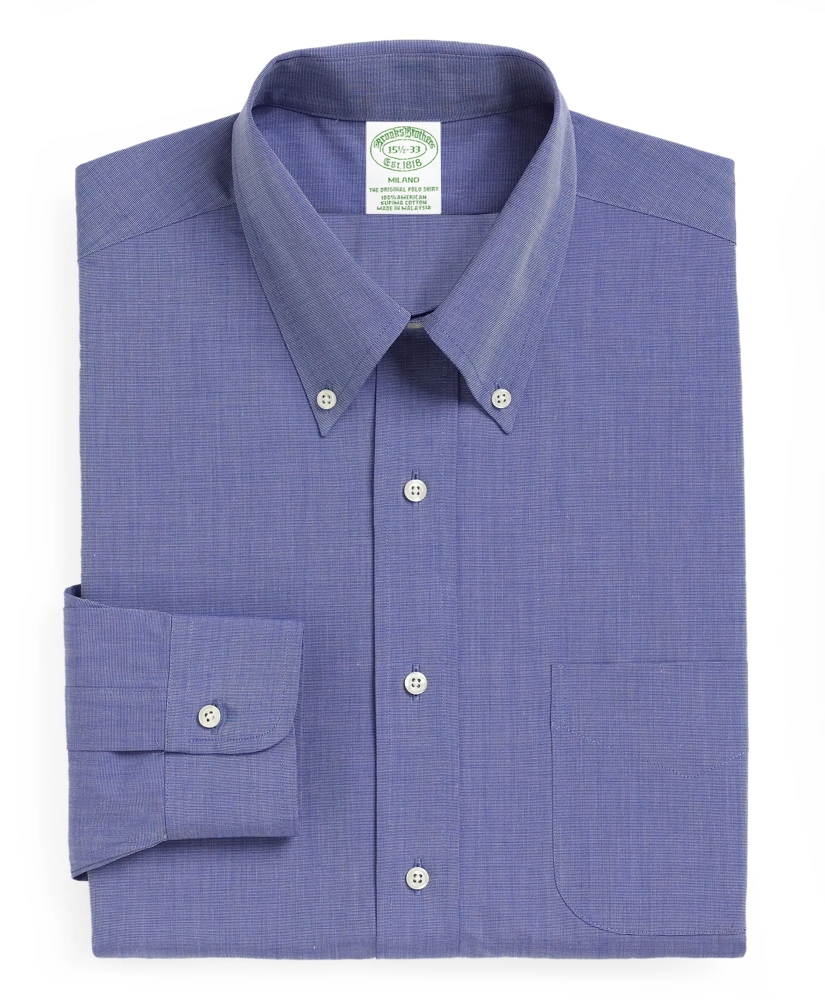 Milano Slim-Fit Dress Shirt, Button-Down Collar, image 4