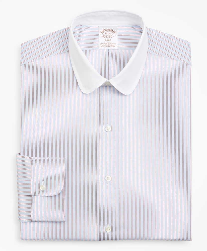 Stretch Soho Extra-Slim Fit Dress Shirt, Double-Stripe, image 4