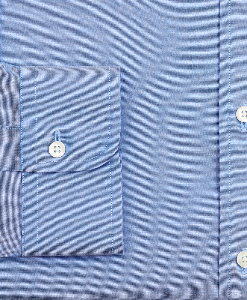 Stretch Milano Slim-Fit Dress Shirt, Non-Iron Pinpoint English Collar, image 3
