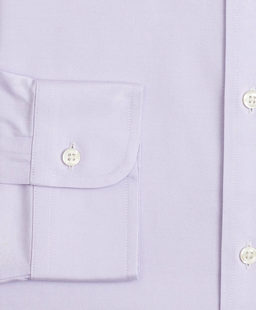 Stretch Milano Slim-Fit Dress Shirt, Non-Iron Pinpoint English Collar, image 3