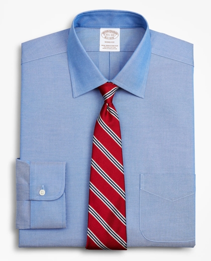 Stretch Soho Extra-Slim-Fit Dress Shirt, Non-Iron Pinpoint Ainsley Collar, image 1